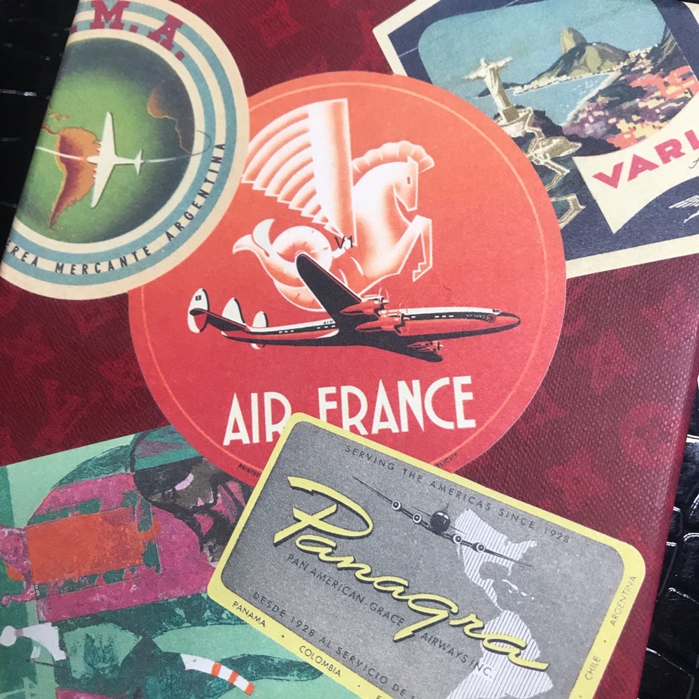 LOUIS VUITTON 30 Post Airlines Labels - Picture 3 of 9